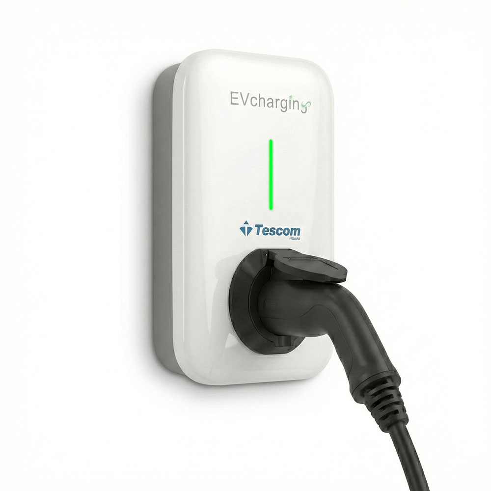 EV CHARGER WALL 1PH 7KW AC CABLE OCPP