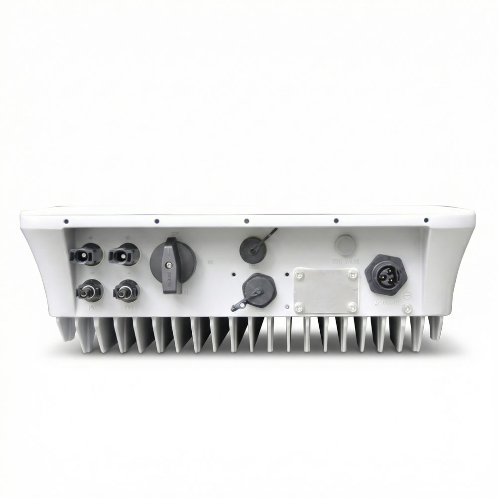 INVERTER ON GRID 1PH 3KVA 2MPPT όψη με συνδέσεις