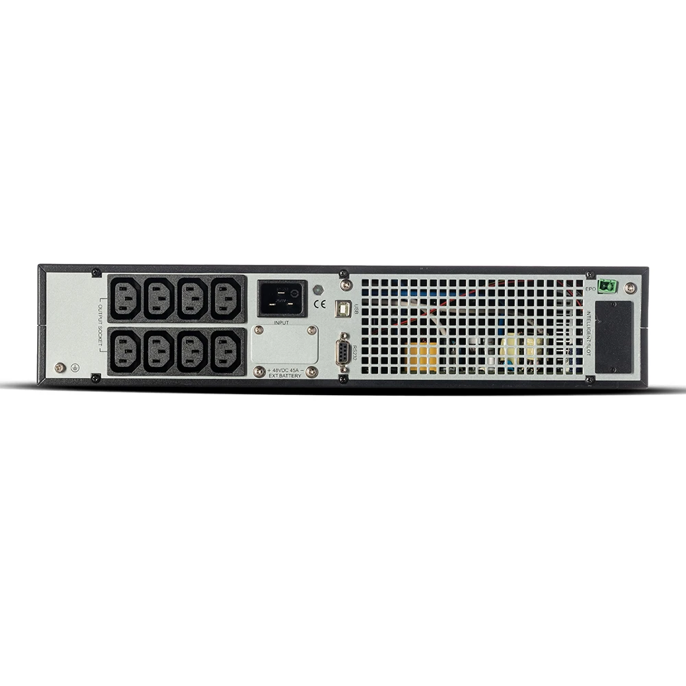 UPS PRIME RACK/TOWER 2kVA/2000W LCD with 4 x 12V 9Ah 12A - 1102XLRTB4X9-I πίσω όψη