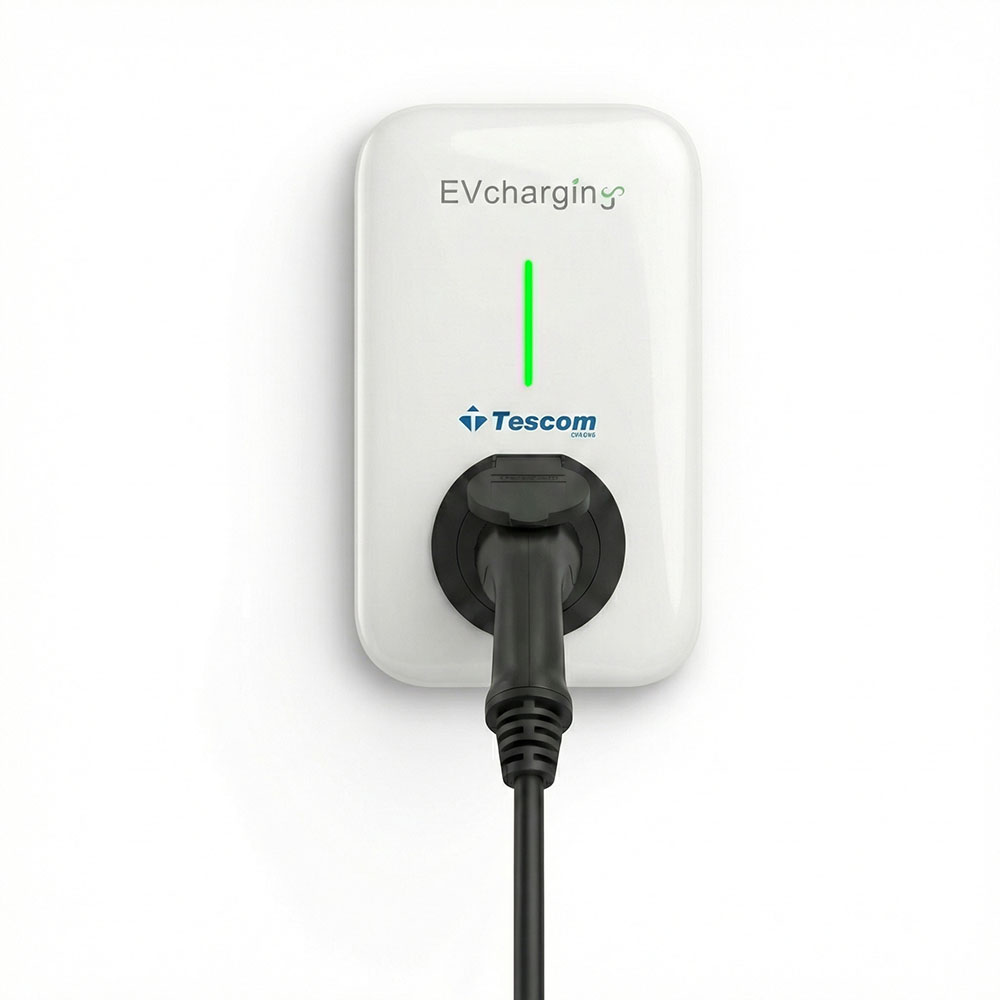 EV CHARGER WALL 1PH 7KW AC CABLE OCPP